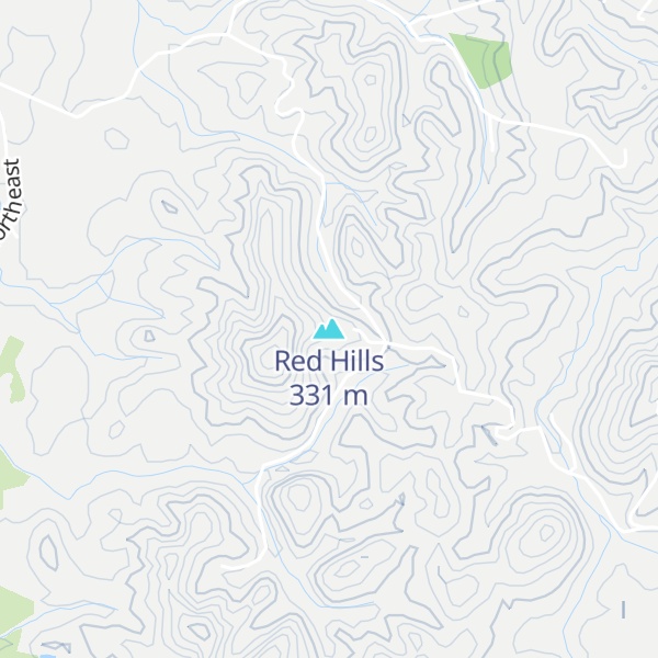 Map of Red Hills