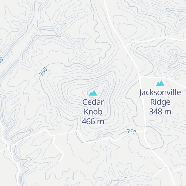 Map of Cedar Knob