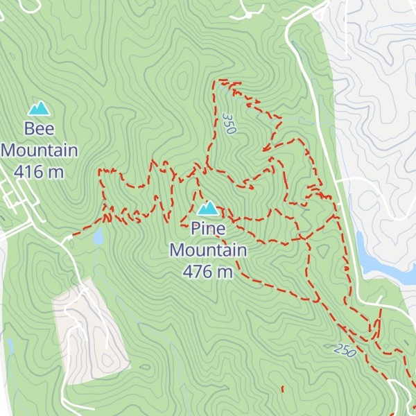 Map of Pine Mountain
