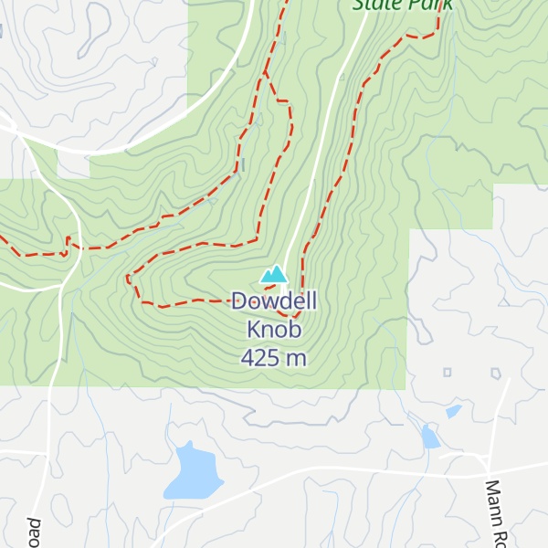 Map of Dowdell Knob