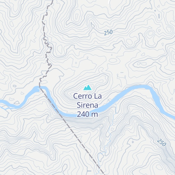 Map of Cerro La Sirena