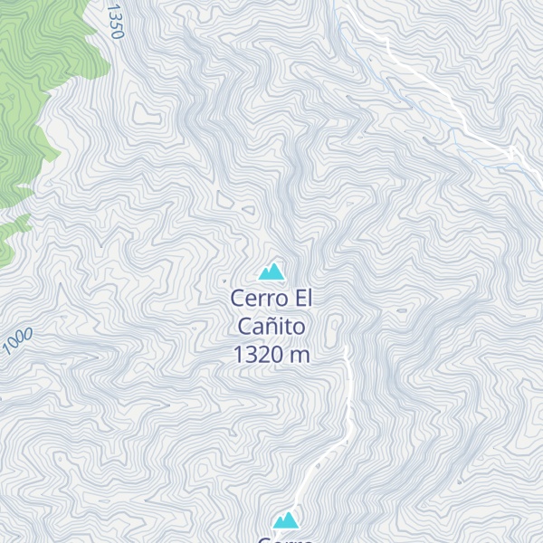 Map of Cerro El Cañito