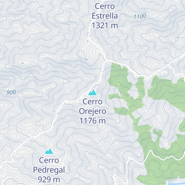 Map of Cerro Orejero
