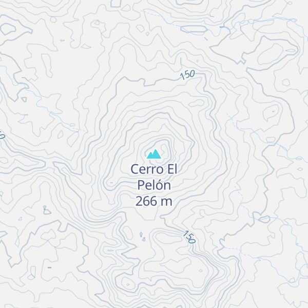 Map of Cerro El Pelón