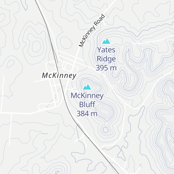 Map of McKinney Bluff