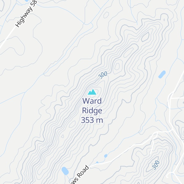 Map of Ward Ridge