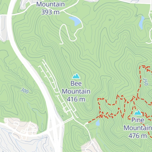 Map of Bee Mountain