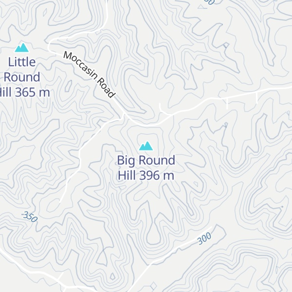 Map of Big Round Hill