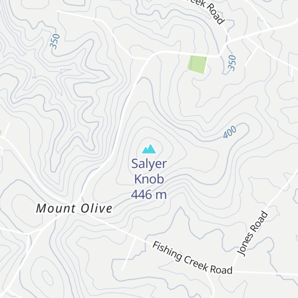 Map of Salyer Knob