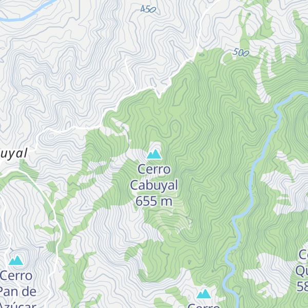 Map of Cerro Cabuyal