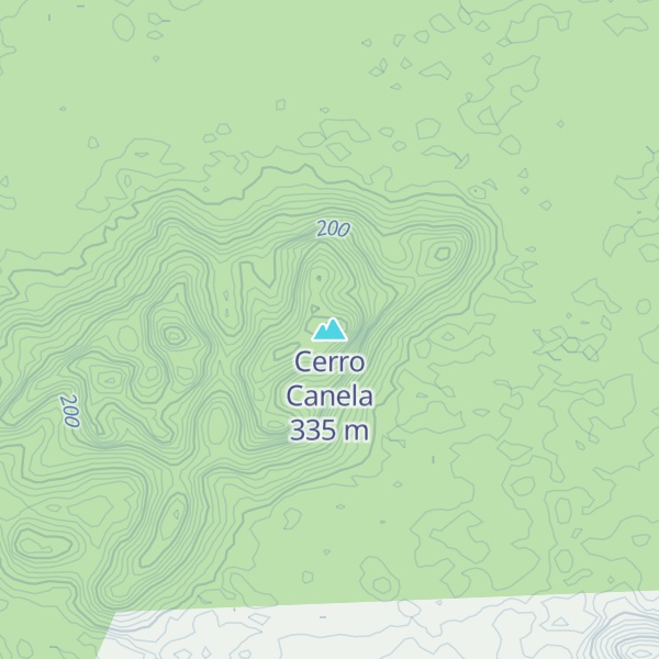 Map of Cerro Canela