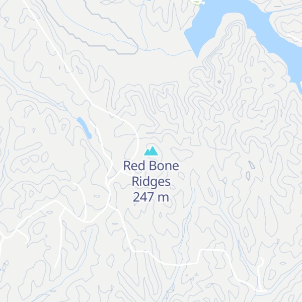 Map of Red Bone Ridges
