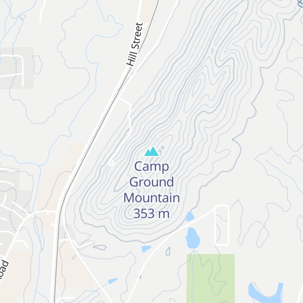 Map of Camp Ground Mountain