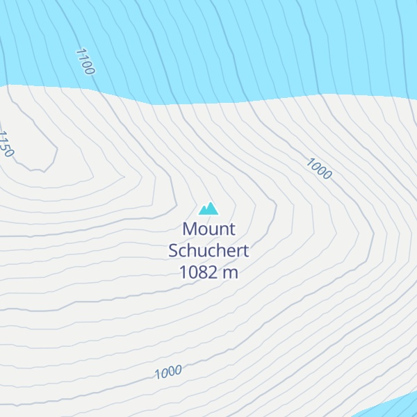 Map of Mount Schuchert