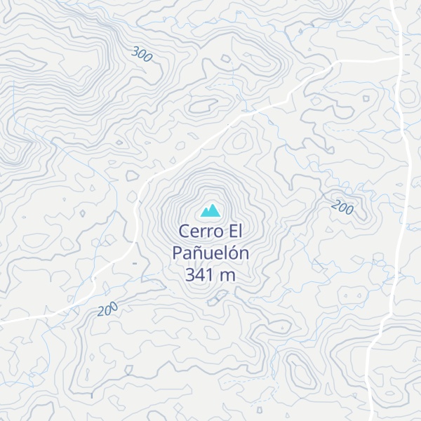 Map of Cerro El Pañuelón
