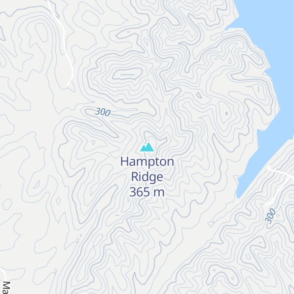 Map of Hampton Ridge