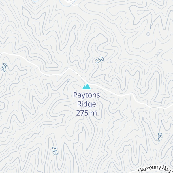 Map of Paytons Ridge