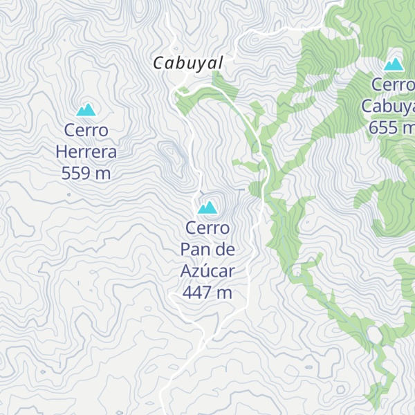 Map of Cerro Pan de Azúcar