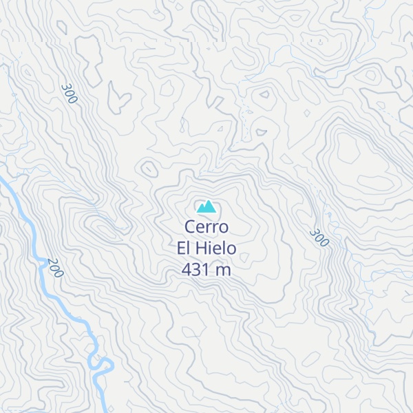 Map of Cerro El Hielo