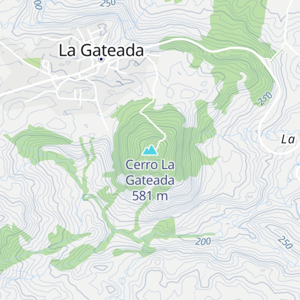 Map of Cerro La Gateada