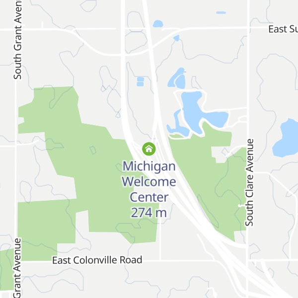 Map of Michigan Welcome Center