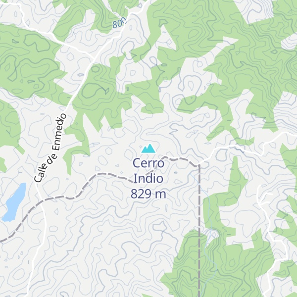 Map of Cerro Indio