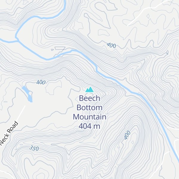 Map of Beech Bottom Mountain