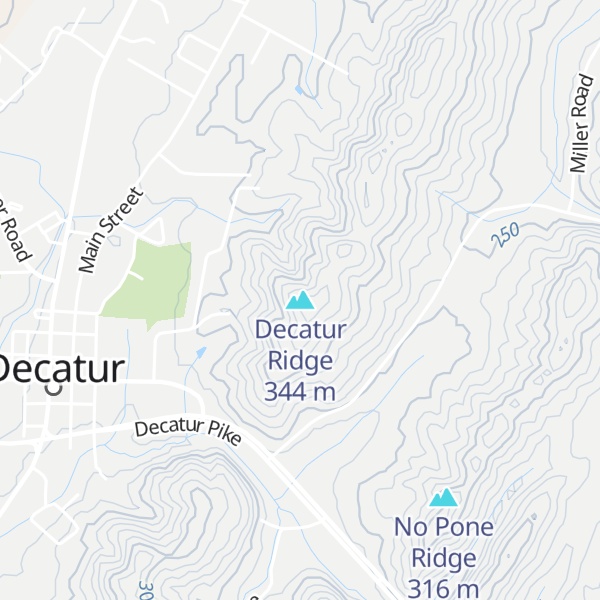 Map of Decatur Ridge