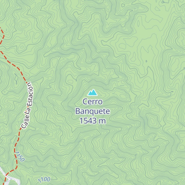 Map of Cerro Banquete