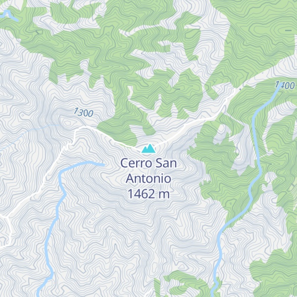 Map of Cerro San Antonio