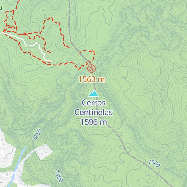 Map of Cerros Centinelas