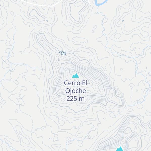 Map of Cerro El Ojoche