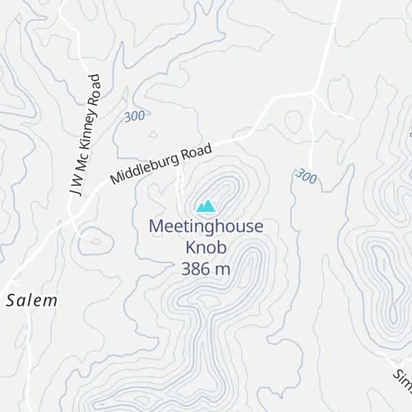 Map of Meetinghouse Knob