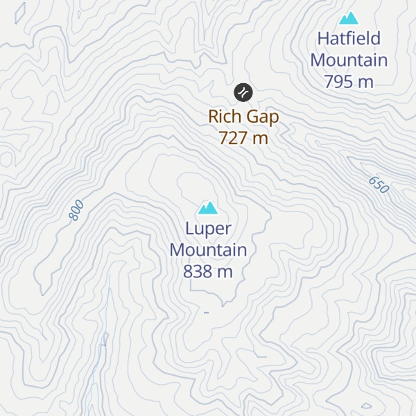Map of Luper Mountain