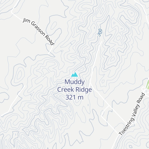 Map of Muddy Creek Ridge