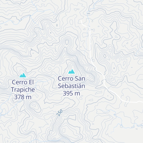 Map of Cerro San Sebastián