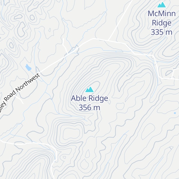 Map of Able Ridge