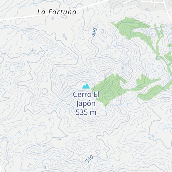 Map of Cerro El Japón