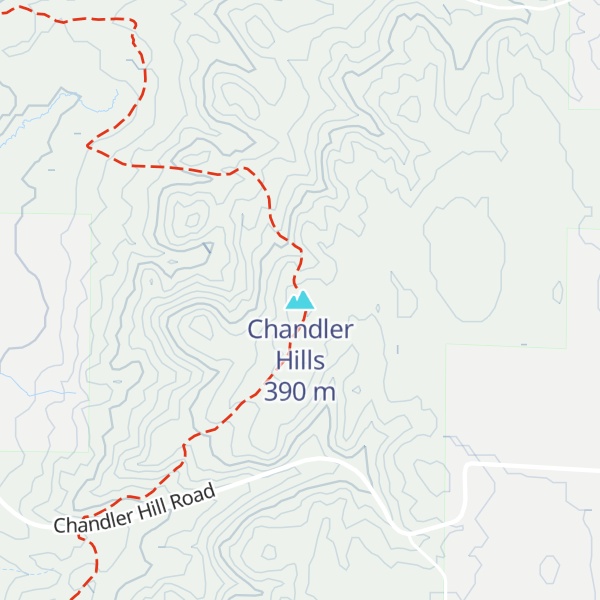 Map of Chandler Hills