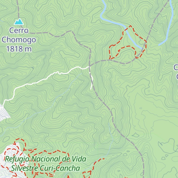 Map of Cerro Amigos
