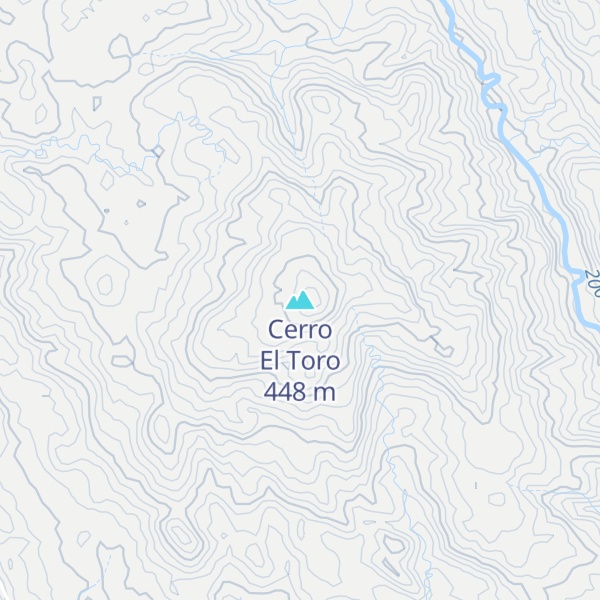 Map of Cerro El Toro