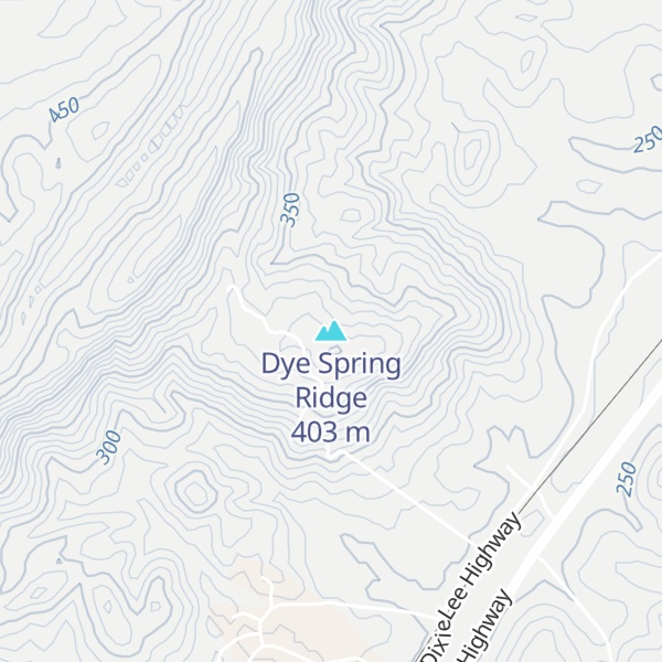 Map of Dye Spring Ridge