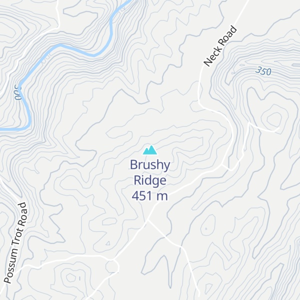 Map of Brushy Ridge