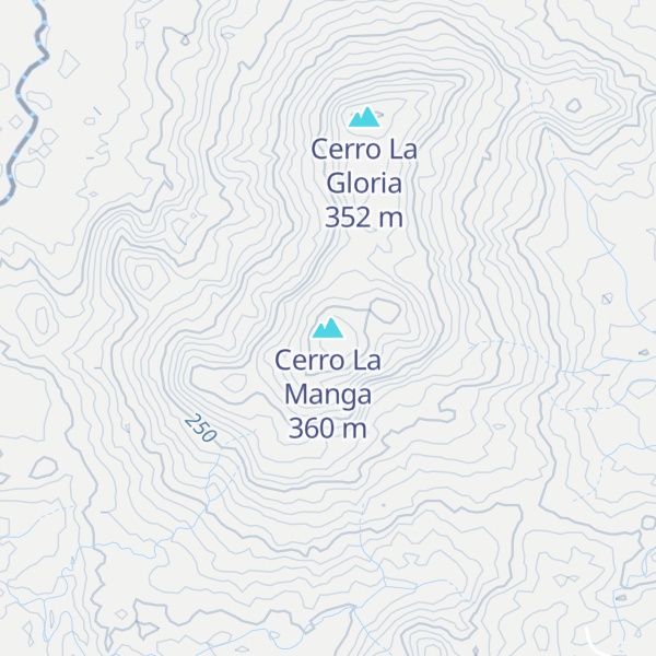 Map of Cerro La Manga
