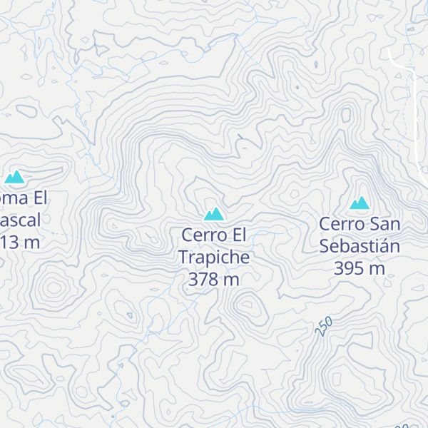 Map of Cerro El Trapiche