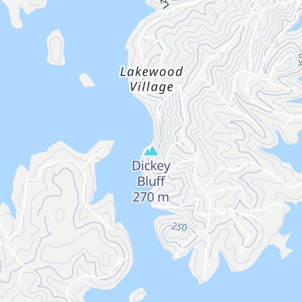 Map of Dickey Bluff