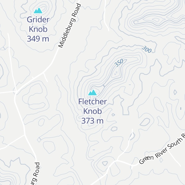Map of Fletcher Knob