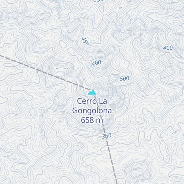 Map of Cerro La Gongolona