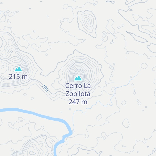 Map of Cerro La Zopilota