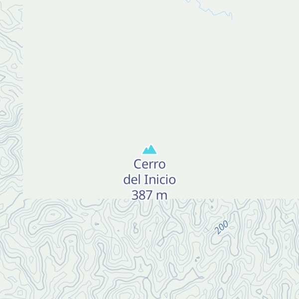 Map of Cerro del Inicio